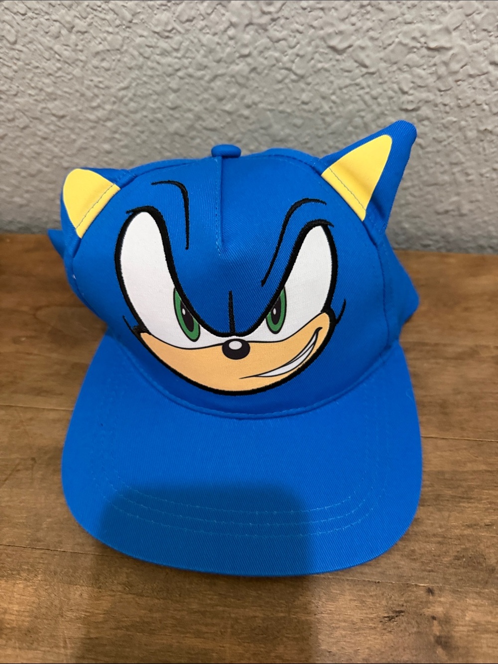 Blue Sonic Character Cap with Yellow Ear Accents kids